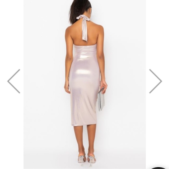 AKIRA High Key Relevant Midi Ruched Dress - Picture 4 of 8